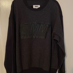 Madison margiela towel texture sweatshirt
